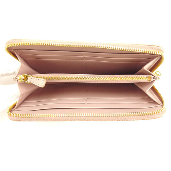 Miu Miu long wallet crocodile beige pink - Picture 5 of 7